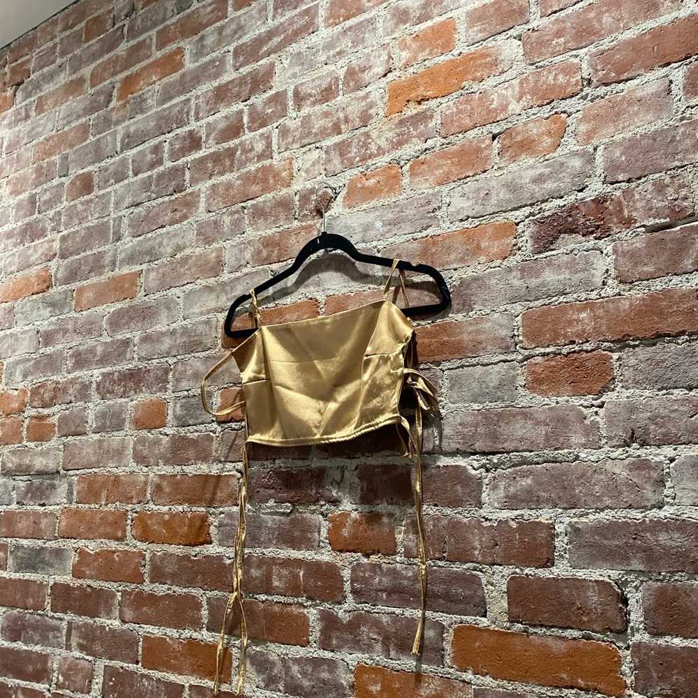 Nasty Gal open back satin top